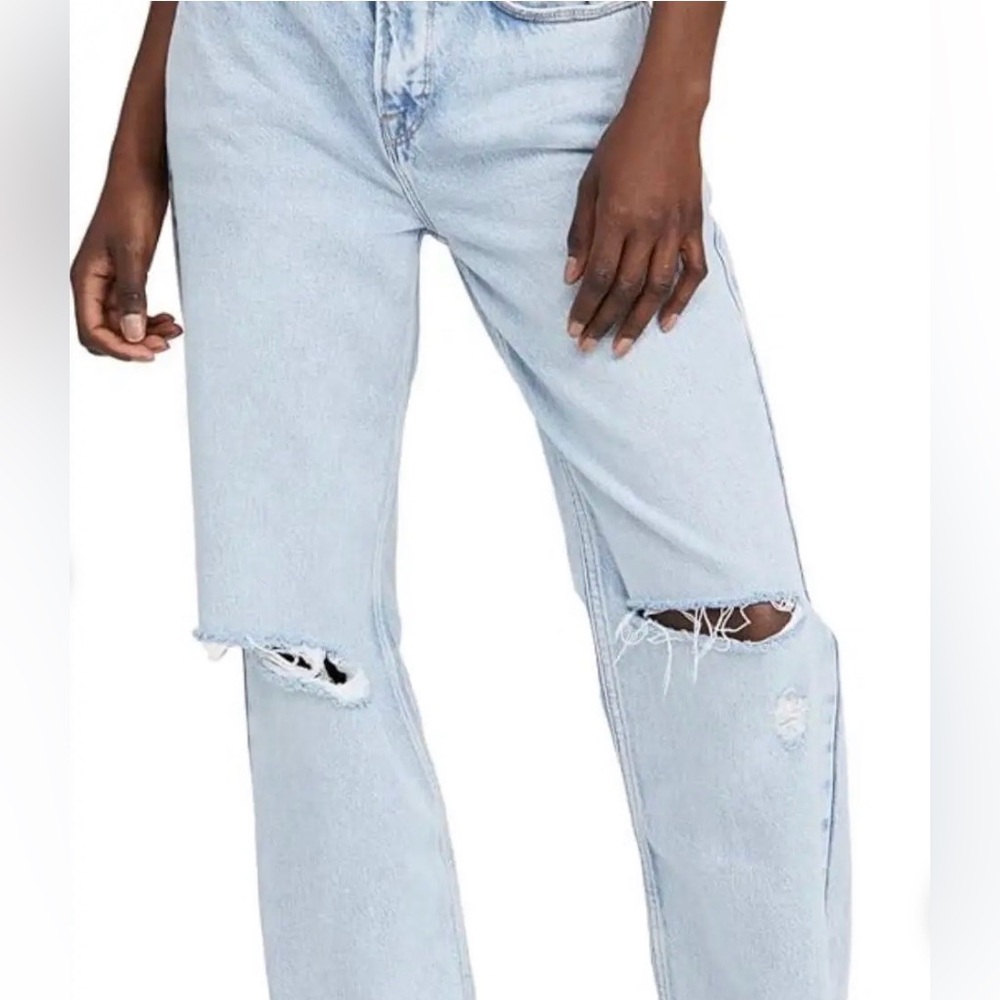 Good American Light Blue Boyfriend Jeans